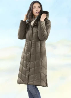 Mantel mit Reißverschluss-Seitenschlitzen