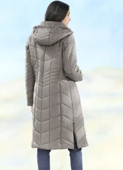 Mantel mit Reißverschluss-Seitenschlitzen