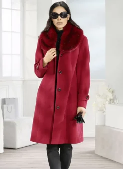 Mantel mit Taillenriegel im Rückteil