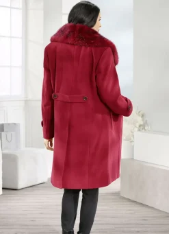 Mantel mit Taillenriegel im Rückteil