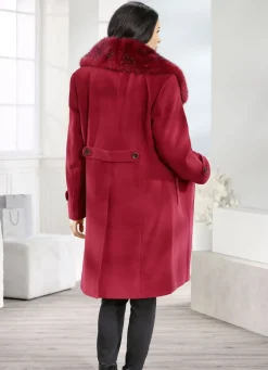 Mantel mit Taillenriegel im Rückteil