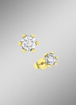 Massive Brillant-Ohrstecker