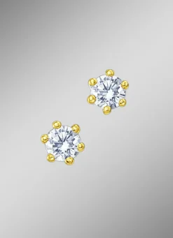 Massive Brillant-Ohrstecker