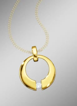 Massiver Anhänger mit Brillant