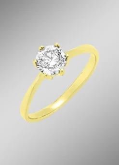 Massiver Brillant-Damenring