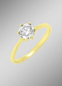 Massiver Brillant-Damenring