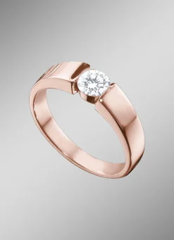 Massiver Damenring in Roségold