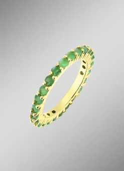 Memoire-Ring mit Smaragd