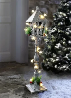 Metall-Laterne mit Timerfunktion