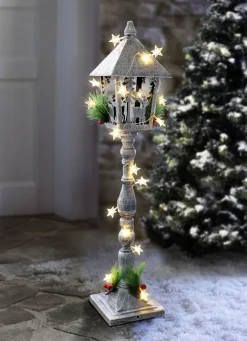 Metall-Laterne mit Timerfunktion