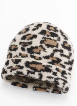 Moderne Damen-Mütze, im Leo-Design