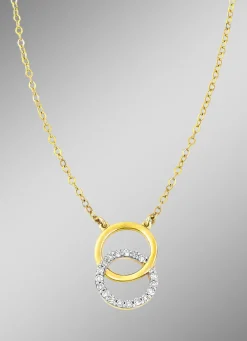 Moderne Halskette mit 18 Diamanten