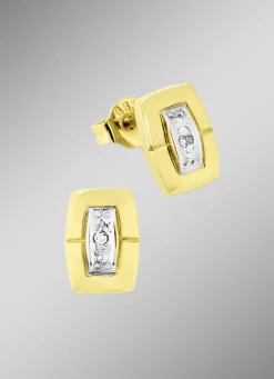 Moderne Ohrstecker mit Diamanten