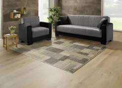 Moderne Polstermöbel mit Zierkissen