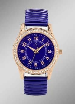 Moderne Quartz-Damenuhr mit Metallgehäuse