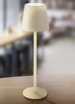 Moderne Tischleuchte für den Innen- und Außenbereich