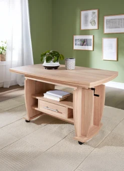 Moderner Couchtisch auf Rollen