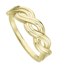 Moderner Damenring in gedrehter Optik