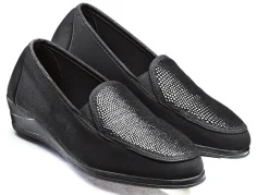 Mokassin in eleganter Krokooptik