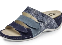 Mubb, bequeme Damen-Pantoletten, Weite H, mit herausnehmbarem Fußbett