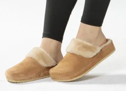 Mubb, warme Damen-Hausschuhe, Weite H, mit Lammfell