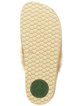 Mubb, warme Damen-Hausschuhe, Weite H, mit Lammfell