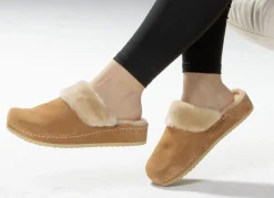 Mubb, warme Damen-Hausschuhe, Weite H, mit Lammfell