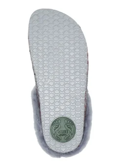 Mubb Wollfilz-Pantoffel mit bunter Blüten-Stickerei