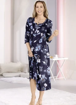 Nachthemd, knöchellang sowie aufwendiger Biesenverarbeitung