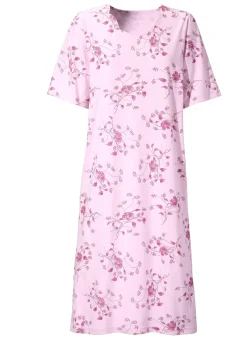 Nachthemd, Kurzarm mit V-Ausschnitt