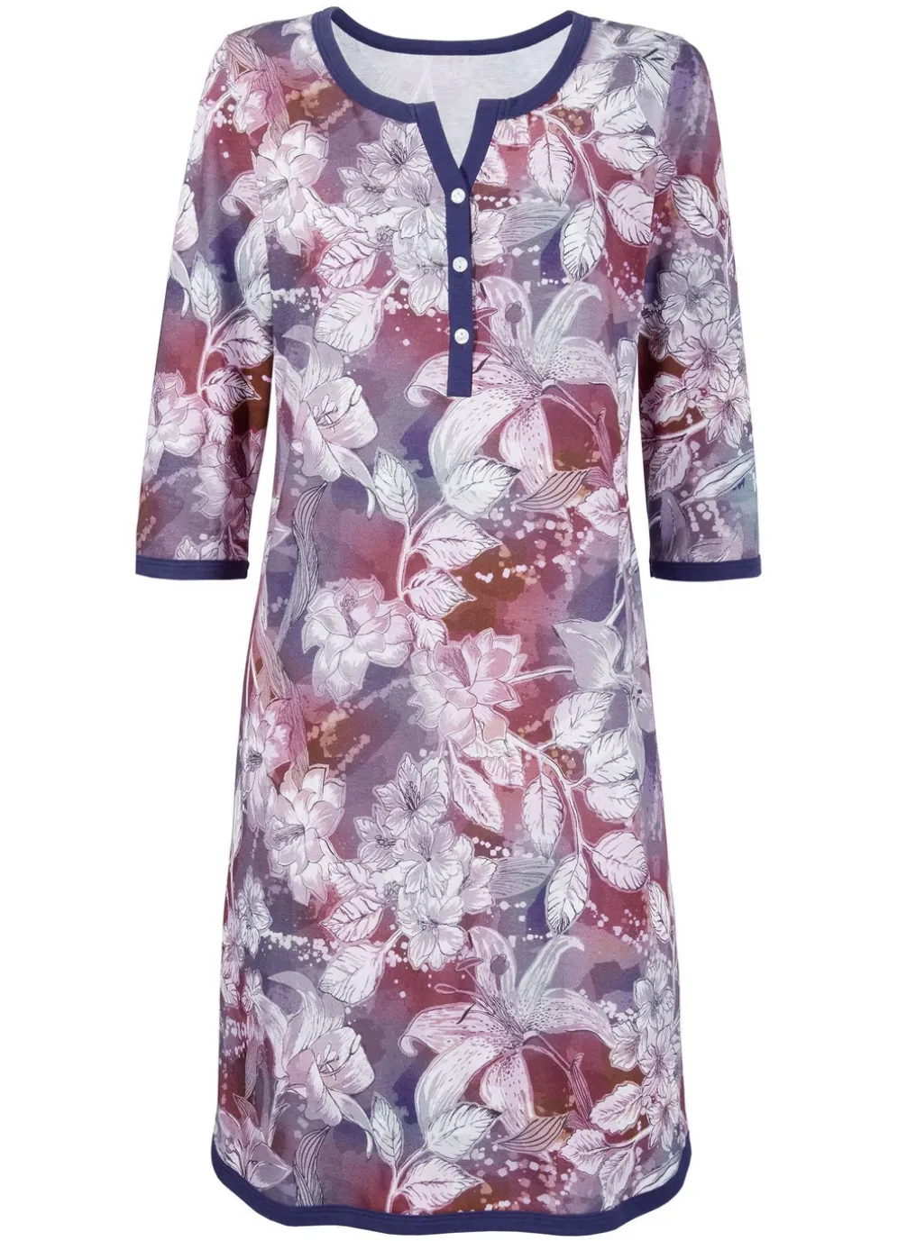 Nachthemd mit Modal und 3/4-langen Ärmeln