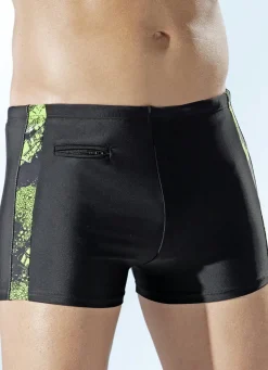 Naturana Badehose in höherer Kastenform mit seitlichen Einsätzen