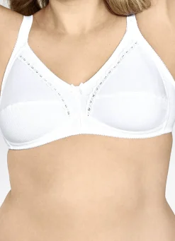 Naturana Zweierpack BH mit dekorativem Spitzenband in den Cups