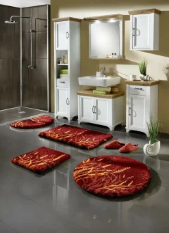 Naturnahe Badgarnitur mit Gräsermotiv