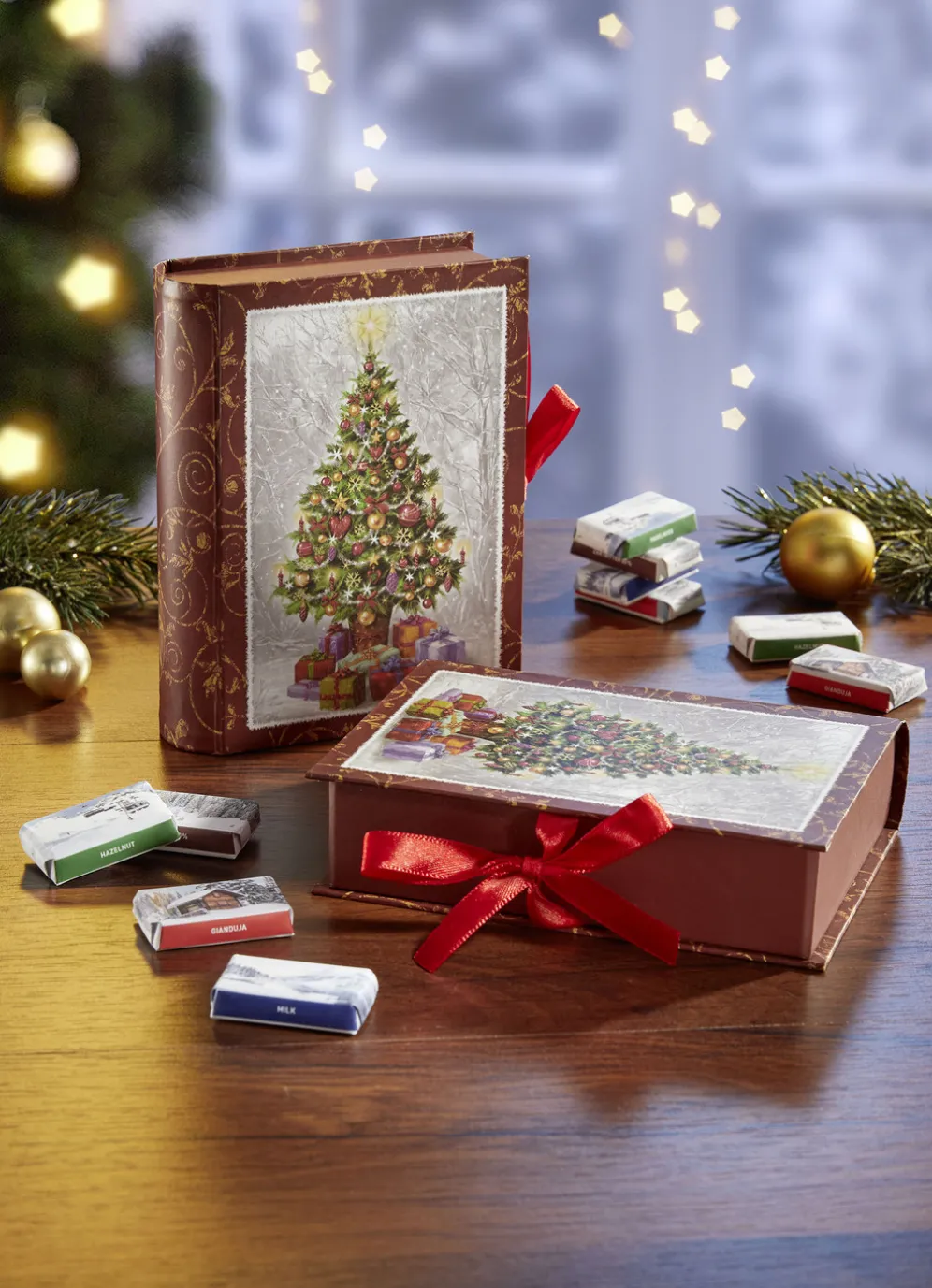 Nostalgie-Buch Weinachtsbaum 2er-Set