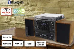 Nostalgie-Stereoanlage mit Fernbedienung