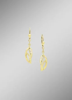 Ohrringe aus Gold mit Zirkonia