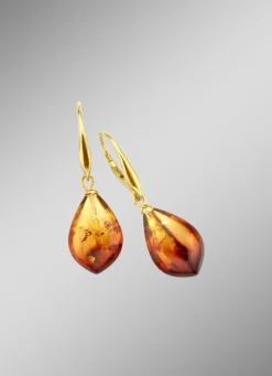 Ohrringe mit echt Bernstein