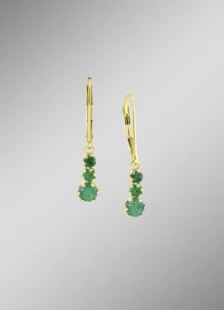 Ohrringe mit echt Smaragd