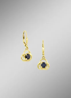 Ohrringe mit echten Safiren