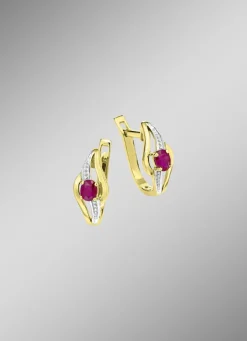 Ohrringe mit Rubin