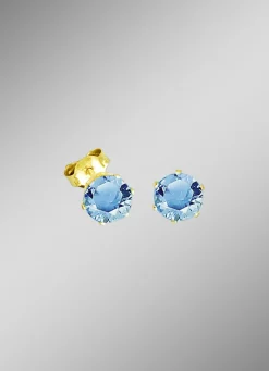 Ohrstecker mit Blautopas