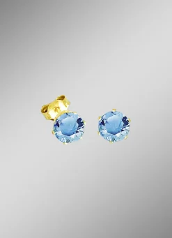 Ohrstecker mit Blautopas