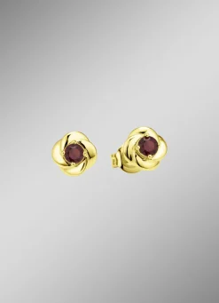 Ohrstecker mit echtem Granat