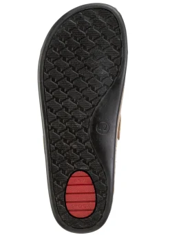 Pantolette aus Nappaleder mit luftiger Perforation