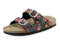 Pantolette in verspielt bedrucktem Dessin