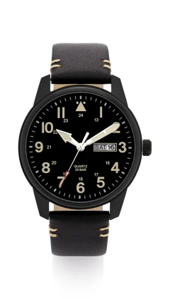 Para Quartz-Herrenuhr in Flieger-Optik