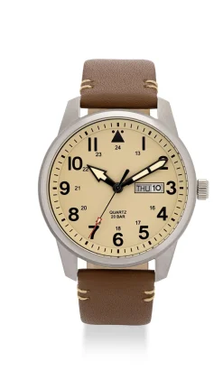 Para Quartz-Herrenuhr in Flieger-Optik