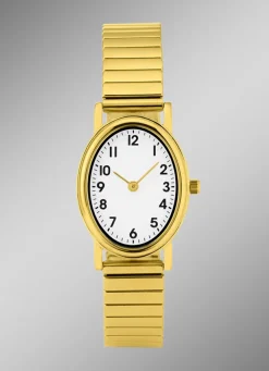 Para-Quartz-Damenuhr mit Edelstahlgehäuse