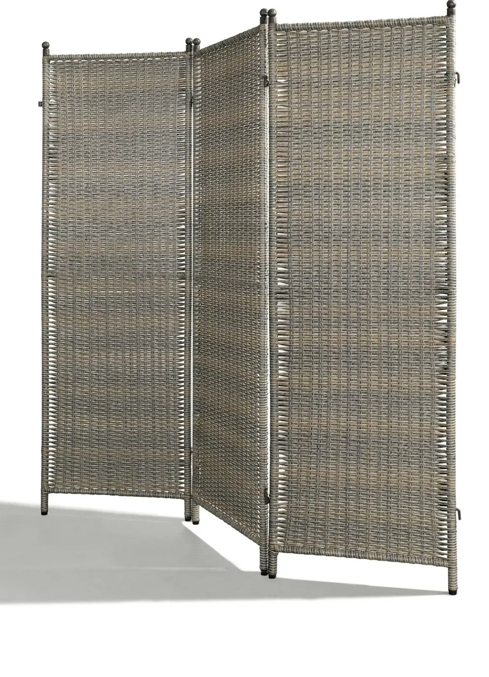 Paravent aus Kunststoff-Geflecht